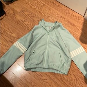 Mint green windbreaker